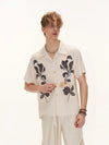 Print-Forward Loose Short Sleeve Top