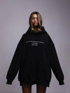 Cozy Oversized Classic Print Fleece Sweatshirt