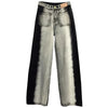 Vintage Baggy Kore Baskılı Jean Pantolon, yakın çekim — Navra Wear