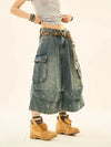 Heritage Worn Blue Denim Shorts