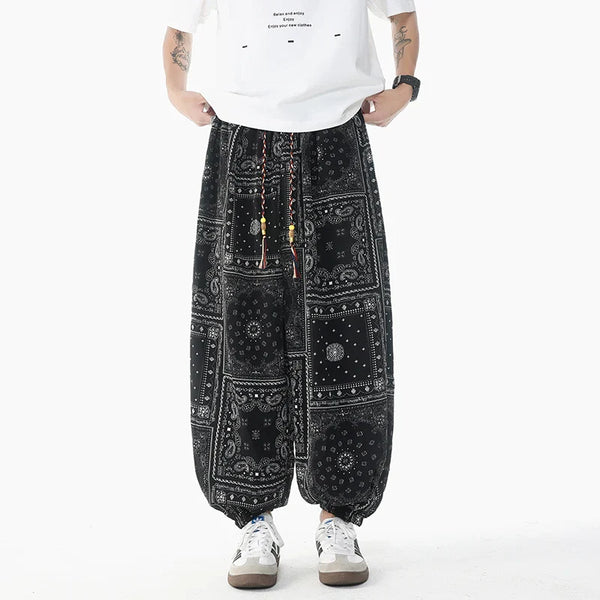 Lantern Print Harem Trousers alternatif görünüm