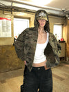 Tactical Camo Boxy Hood Sweatshirt