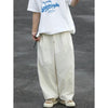 Elastic Retro Solid Trousers