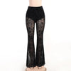Velvet Mesh Gothic Trousers