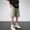 Torn Breeze Slim Denim Shorts