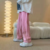 Wardrobe Staple Elegant Pink Relaxed Utility Denim
