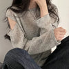 Off Shoulder Basic Breezy-Cut Weekend T-Shirt