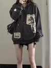 Aesthetic Grunge Pocket Sweatshirt Jacket
