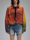 2000s Faded Cropped Denim Jacket