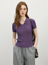 Translucent Heat-Wave Sport-Collar Women T-Shirt