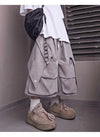 Baggy Mozaik Desenli Jean Şort, kombin görünüm — Navra Wear
