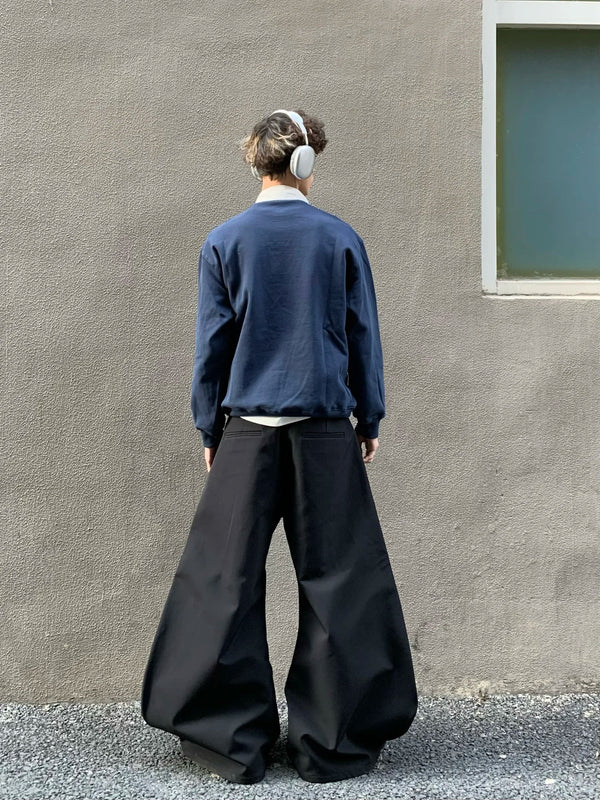Off-Duty Elevated Comfortable Long Sleeve Sport-Collar T-Shirt alternatif görünüm