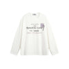 Pfnw Washed-Out White Letter Print T-Shirt