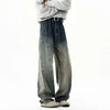 Classic Mosaic Personality Design Rinse Denim
