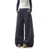Indigo Grid High-Rise Wide-Leg