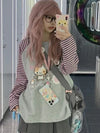 Digital-Age Adorable Print Raglan T-Shirt