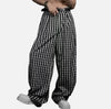Autumn Plaid Straight Trousers
