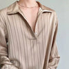 Air-Light Clean-Tone Color Multi-Stripe Long Sleeve T-Shirt