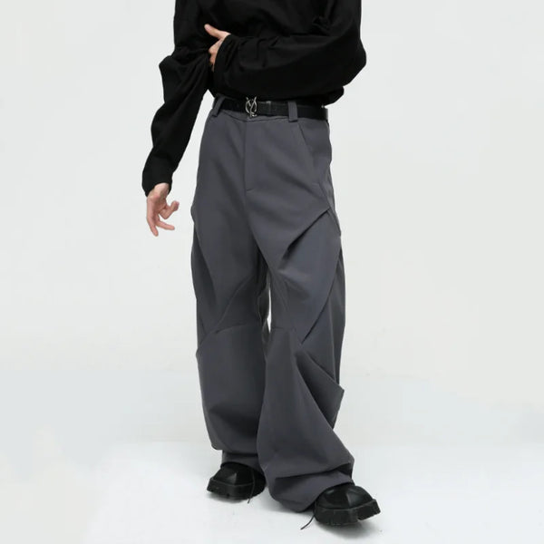 Diamond Splice Pleat Trousers alternatif görünüm