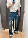 Heritage Mosaic Destroyed Low Waist Denim