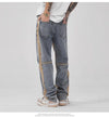 Modern Yellow Stripe Heritage Mosaic Denim