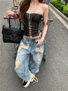 Breathable Comfort Heritage Torn Bell Leg Denim
