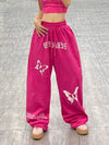 Y2K Wide Leg Jogger, detay görünüm — Navra Wear
