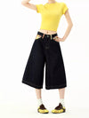 2000s Kidcore Checkered Pocket Timeless Denim Shorts