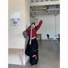 Autumn Durable Dark Black Stellar Bell Leg Denim