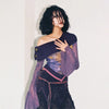 New-Millennium Nihon-Style Off Shoulder Knitted T-Shirt