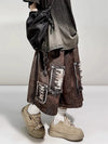 Heritage Torn Knee Length Denim Shorts