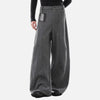 Lined Wide-Leg Casual Trousers