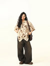 Butterfly Wing Print Womens Casual Top