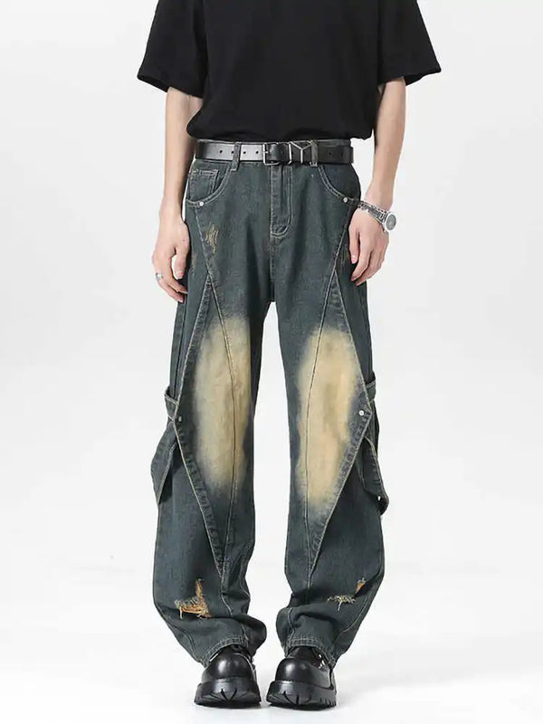 Easy Metro Oversized Blue Dark Utility Denim