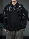 Dark Script Polo Boxy Top