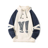 Contrast Patch Pullover Sweatshirt
