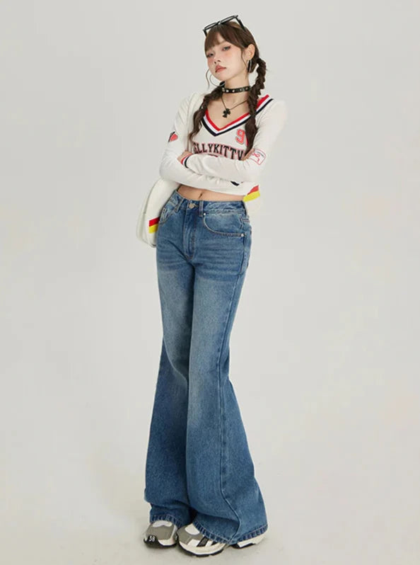 Classic High-Rise Bell Light Denim