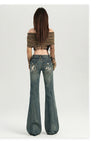 Chic Bell Mid-Waist Stretch Denim