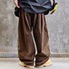 Brown Faded Easy Cut Wide Denim