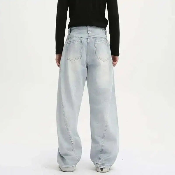 Comfortable Modern Simple Rinse Classic Denim alternatif görünüm