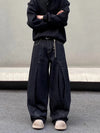 Wardrobe Staple Black Relaxed Bell Leg Denim