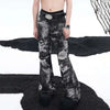 Wornout Broken Hole Design Bell Denim
