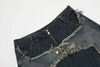 Vintage Yıldız Baskılı Jean Şort, önden görünüm — Navra Wear