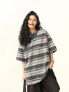 Bar-Print Tie Dye Archive T-Shirt