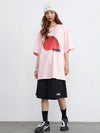 Women Nostalgia Sweet Strawberry Designed T-Shirt