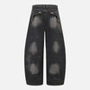 Metro Torn Rinse Bell Leg Denim