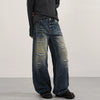 Mosaic Faded Bell Leg Washing Denim