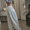 Stripe Vintage Wide-Leg Sweatpants