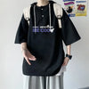 Ice-Cap On-Point Drop-Shoulder Hip Hop Hooded T-Shirt