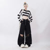 Zip Cargo High-Rise Trousers